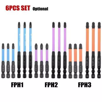 6x отверток, прочные ручные инструменты FPH1 FPH2 FPH3 FPH1