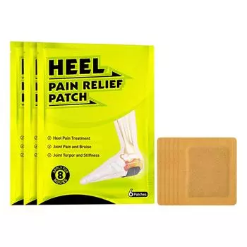 6x Пластыри для снятия боли при пяточной шпоре Пластыри для подошвенной фасции Пластыри для быстрого снятия боли при пяточной фасции
