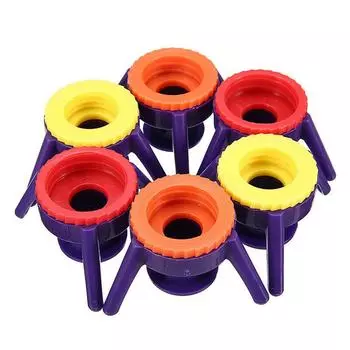 6x Подставка-крышка для перевернутых бутылок, 4 размера, кухонный, ванный, держатель для шампуня, инструмент