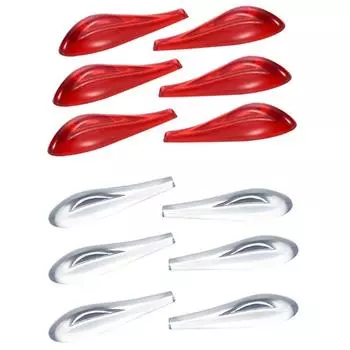 6x защитная накладка на дверь автомобиля от царапин и столкновений, аксессуары красный