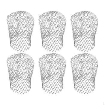 6x Защитные сетки для водосточных труб, сетчатые фильтры для водосточных труб, простая установка защитных сеток для водосточных труб