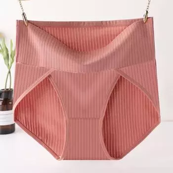 6XL Женские трусы с разрезами больших размеров из чистого хлопка, антибактериальные, мягкие, с подтяжкой бедер, с высокой талией, дышащие, треугольные трусы XL