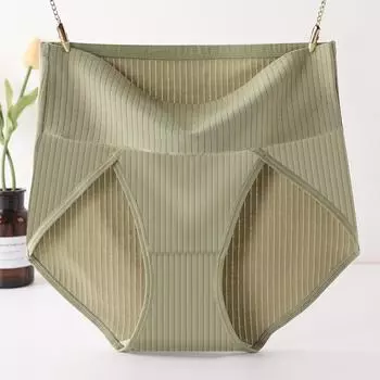 6XL Женские трусы с разрезами больших размеров из чистого хлопка, антибактериальные, мягкие, с подтяжкой бедер, с высокой талией, дышащие, треугольные трусы XL