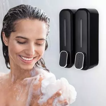 700 мл настенный дозатор мыла ручной дозатор шампуня гель для душа лосьон контейнер жидкое мыло для рук дозатор для ванной комнаты белый