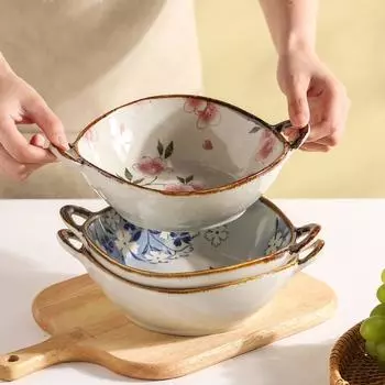 700 мл суповая миска керамическая салатница бытовая японская лапша миска паста Style B