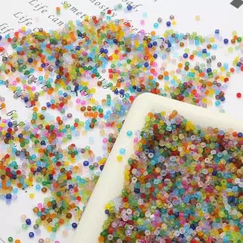 700 шт., 3 мм, прозрачные матовые чешские стеклянные бусины, хрустальные бусины с круглым отверстием для изготовления ювелирных изделий своими руками 3mm 700pcs