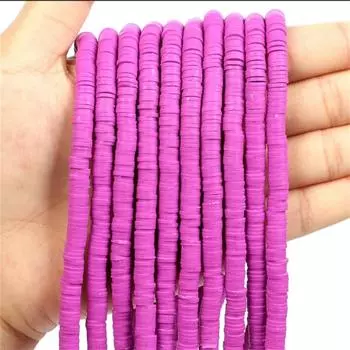 700 шт./лот 6 мм плоские круглые бусины из полимерной глины ручной работы Heishi свободные бусины-разделители для изготовления ювелирных изделий DIY браслет ожерелье поставки 20