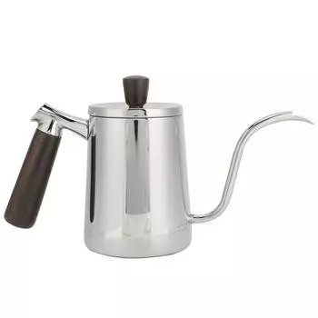 700ml Portable Stainless Steel Coffee Pot Long Gooseneck Spout Pour Over Coffee Kettle Home Cafe