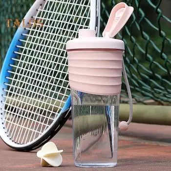 700 мл чашка для воды, герметичная пищевая устойчивая к высоким температурам бутылка-шейкер для протеина, портативный миксер, чашка для протеинового шейкера для тренировок жёлтый