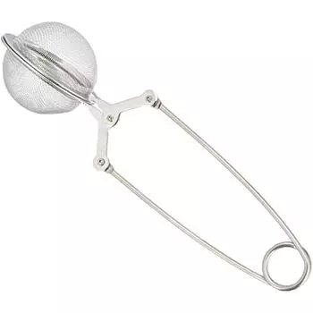 Шарик для заваривания чая Pincer из нержавеющей стали, серебристый, 10x4x26 см 4x4x10cm