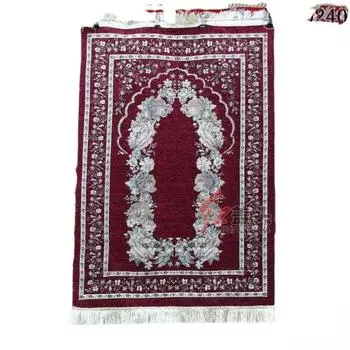 70*110 см мусульманский исламский молитвенный коврик коврик для коленопреклонения коврик из полиэстера с винтажным узором и кисточками ковры для дома и гостиной декор 110x70cm