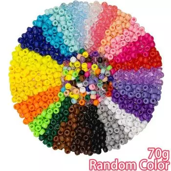 70/140/210 г Красочные акриловые бусины Изготовление ювелирных изделий Браслет дружбы Разноцветные бусины Плетение волос Браслет своими руками Ожерелье Украшения для вечеринки 70g