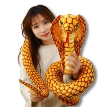 70/170/240 см имитация красочной змеи кобры плюшевая игрушка мягкие игрушки змея плюшевые игрушки кукла смешная пародия шутка мягкие игрушки домашний декор about 70cm