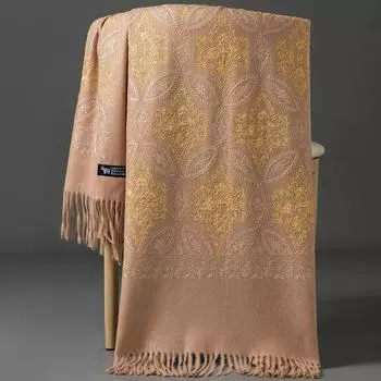 70 * 200 см осень и зима новый женский однотонный универсальный простой кисточкой имитация кашемира двухсторонний шарф теплый шарф атмосфера шаль 200*70m