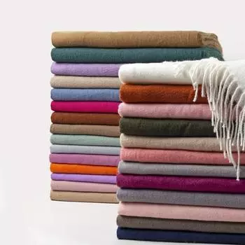 70*200 см осенне-зимний новый женский кашемировый шарф однотонный имитация кашемира шарф толстая вышитая кашемировая шаль 200*70cm красный