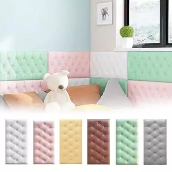 70*35 см Обои для изголовья 3D Наклейки на стену Настенные панели Наклейки Фон Декор Анти-Столкновения