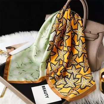 70 * 70 см новый шелковый маленький квадратный шарф для защиты шеи женщин профессиональный шарф универсальный шарф для волос шарф 70*70CM