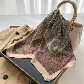 70 * 70 см новый шелковый маленький квадратный шарф для защиты шеи женщин профессиональный шарф универсальный шарф для волос шарф 70*70CM