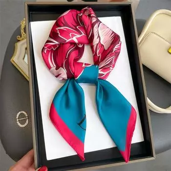 70 * 70 см новый шелковый маленький квадратный шарф для защиты шеи женщин профессиональный шарф универсальный шарф для волос шарф 70*70CM