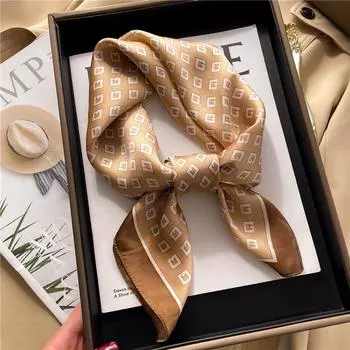 70 * 70 см новый шелковый маленький квадратный шарф для защиты шеи женщин профессиональный шарф универсальный шарф для волос шарф 70*70CM