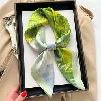 70 * 70 см новый шелковый маленький квадратный шарф для защиты шеи женщин профессиональный шарф универсальный шарф для волос шарф 70*70CM