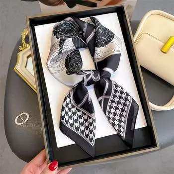 70 * 70 см новый шелковый маленький квадратный шарф для защиты шеи женщин профессиональный шарф универсальный шарф для волос шарф 70*70CM