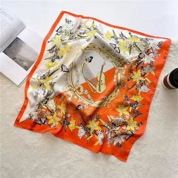 70 * 70 см новый шелковый маленький квадратный шарф для защиты шеи женщин профессиональный шарф универсальный шарф для волос шарф 70*70cm