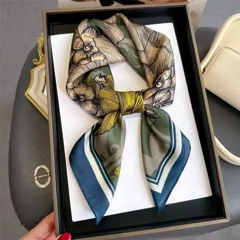 70 * 70 см новый шелковый маленький квадратный шарф для защиты шеи женщин профессиональный шарф универсальный шарф для волос шарф 70*70CM