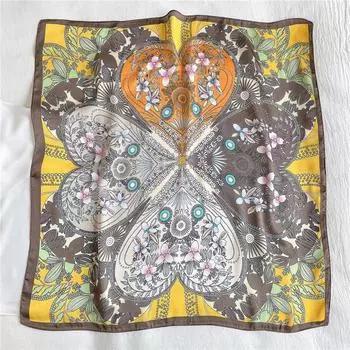 70 * 70 см новый шелковый маленький квадратный шарф для защиты шеи женщин профессиональный шарф универсальный шарф для волос шарф 70*70cm