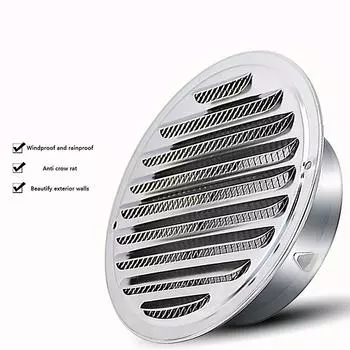 70/80/100/120/150 мм круглая решетка для вентиляции из нержавеющей стали защита от насекомых для наружных стен дома инструмент для вентиляции 70MM