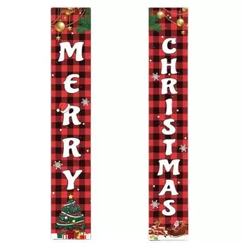 70.8 x 11.8 Christmas Decor Couplet Pendant for Home, Yard, Door, Wall, merry christmas