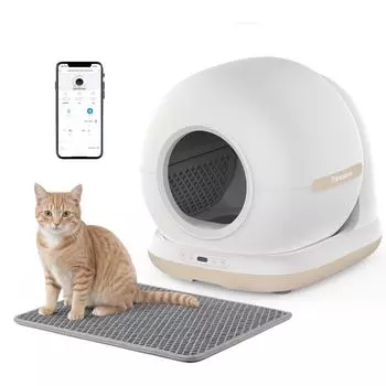 70 л Умный кошачий туалет, автоматический самоочищающийся, полностью закрытый кошачий туалет, управление с помощью приложения, лоток для туалета домашних животных, английская версия, новый 110v-220v