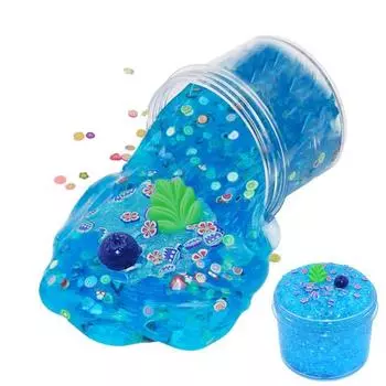 70 мл Игровой домик Мягкая игрушка Нелипкая произвольная форма Развлечения Удобная декомпрессия DIY Красивый цвет Создание цветных фиолетовый