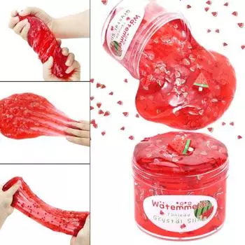 70 мл слизи «сделай сам», различные эластичные экологически чистые фруктовые цветные грязевые игрушки для снятия стресса, подарок для ребенка зелёный