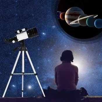 70 мм астрономический телескоп 150X мощный монокулярный телескоп рефрактор зрительная труба с 5 градусами Цельсия 24 оранжевый