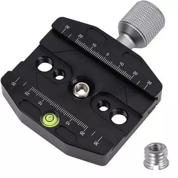 70 мм быстросъемный зажим для шаровой головки штатива Универсальная быстросменная площадка Черный