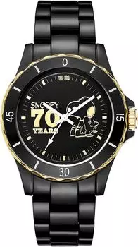 70-я годовщина World Diamond Hybrid Ceramic Watch [SNOOPY] (черный) [Элемент] чёрный