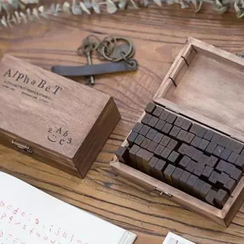 70 шт./компл., деревянные штампы с обычным письмом/почерком, английскими буквами алфавита Handwriting