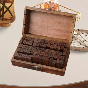 70 шт. набор штампов с буквами алфавита и цифрами деревянные поделки для изготовления открыток Cursive