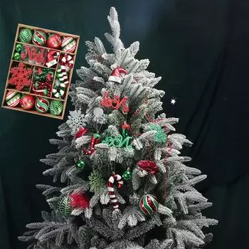 70 шт. Праздничные подвесные украшения на день рождения с рисунком на рождественскую елку One Size
