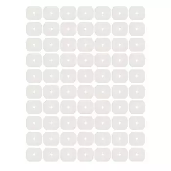 70 шт. шаблонов линз для очков, заготовки для очков, шаблоны линз для очков для производителя 65x55 мм, белые