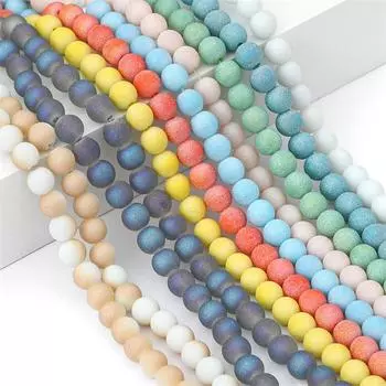 70 шт. стеклянные мигающие песочные бусины для DIY ожерелье, браслет, серьги, изготовление ювелирных изделий, аксессуары для рукоделия светло-коричневого