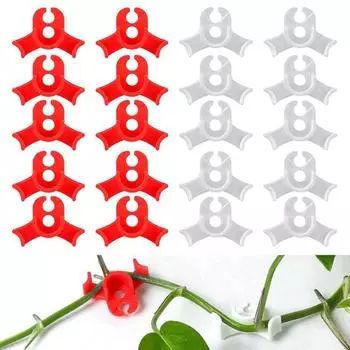 70 шт. зажимы для тренировки растений, регулируемый угол наклона вьющихся растений низкого давления, Бендер 90 градусов, стебель растения красный