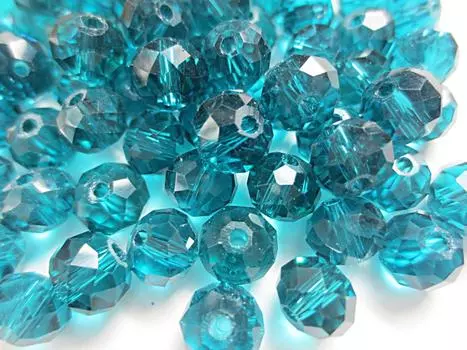 70 штук граненых хрустальных бусин павлиньего синего цвета 8 мм Дополнительные материалы Детали ручной работы Huey разные товары