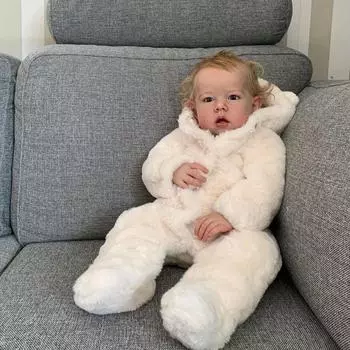 70 см большой размер куклы-реборн для девочки 3D кожа ручная роспись 28 дюймов принцесса малыш винил конечности тканевое тело реалистичная блондинка малыш искусство Bebe