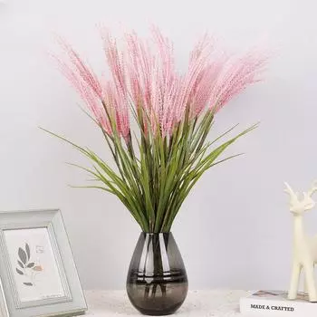 70 см длиной 5-головые имитация тростника луковая трава кортадерия искусственный цветок Entran имитация украшения собачий хвост трава для домашнего интерьера украшения