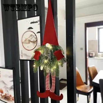 70 СМ С Рождеством светодиодный светящийся безликий лес старик-эльф кукла украшение Navidad Новый год Рождественский подарок Детская безликая кукла