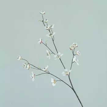 70 см вишневый цвет вишневая ветка искусственные цветы розовый белый