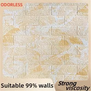 70 см X 77 см Толщина 6 мм 3D наклейки кирпичный узор стены обои водонепроницаемые для гостиной спальни кухни настенное украшение 70cmm77cm