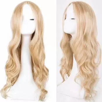 70 см женский длинный свободный волнистый синтетический парик передний парик вьющиеся полные натуральные волосы парики модный вьющийся парик для повседневного использования косплей темно-коричневого